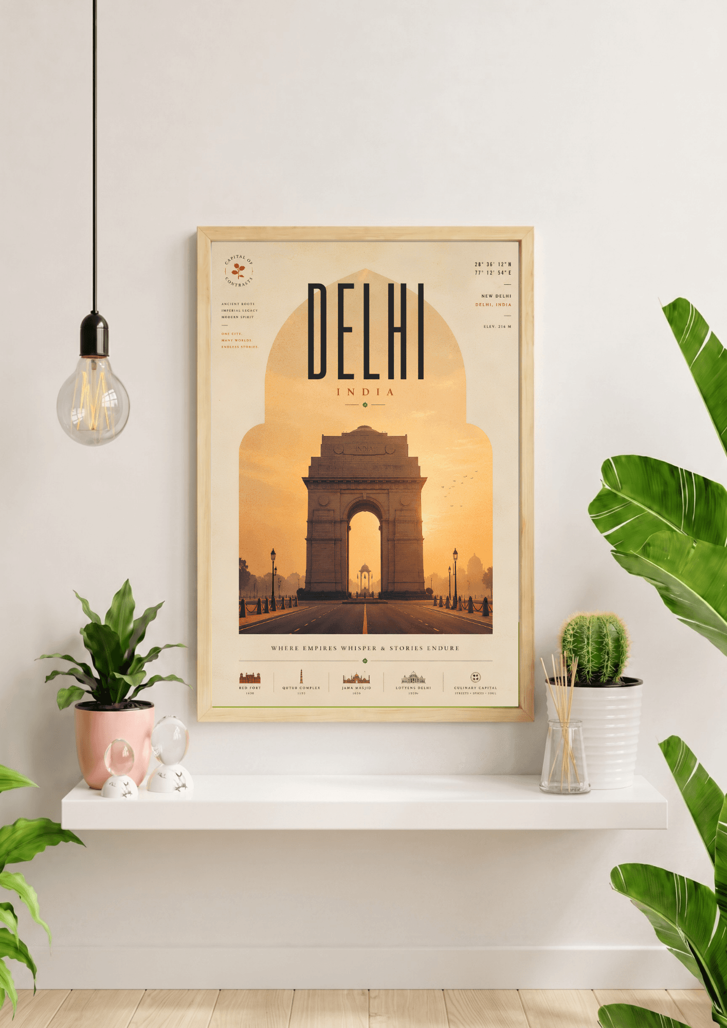 Delhi poster by TRIPPAL