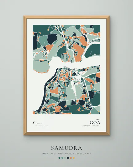 Goa city map in Samudra