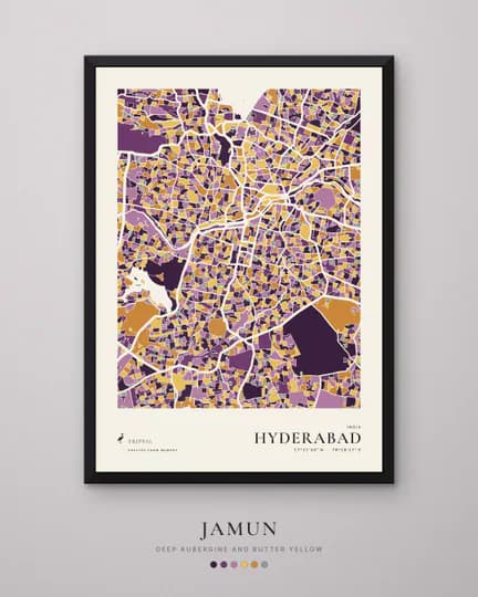 Hyderabad city map in Jamun