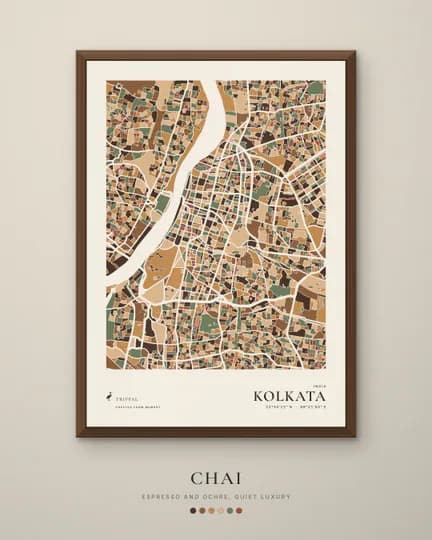 Kolkata city map in Chai